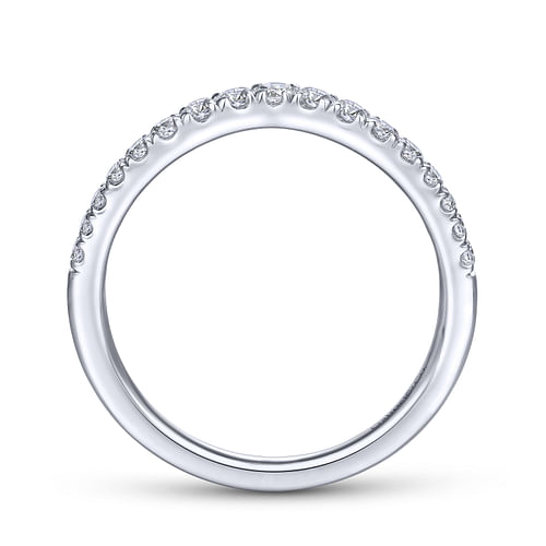 14K White Gold Matching Wedding Band