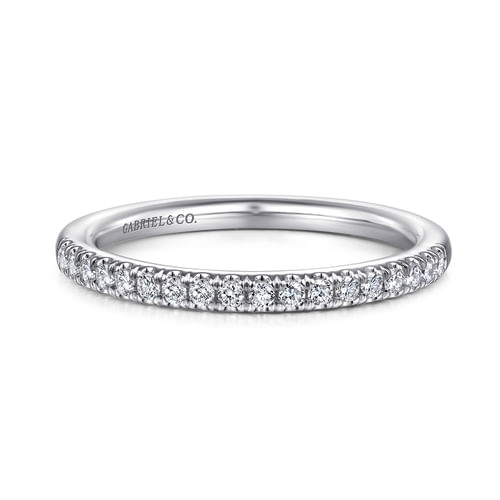 14K White Gold Matching Wedding Band
