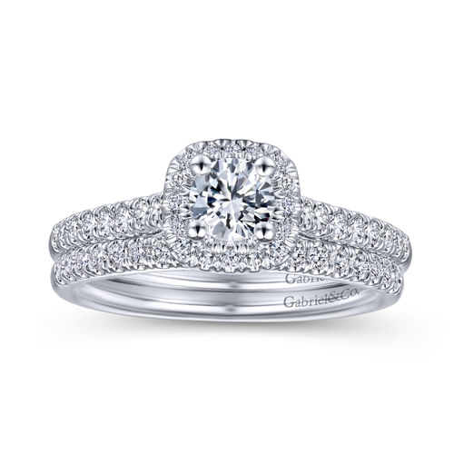 14K White Gold Matching Wedding Band