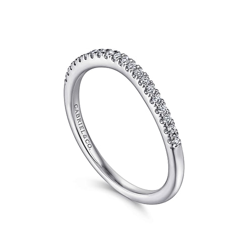 14K White Gold Matching Wedding Band