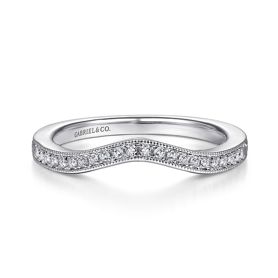 Gabriel - 14K White Gold Matching Wedding Band