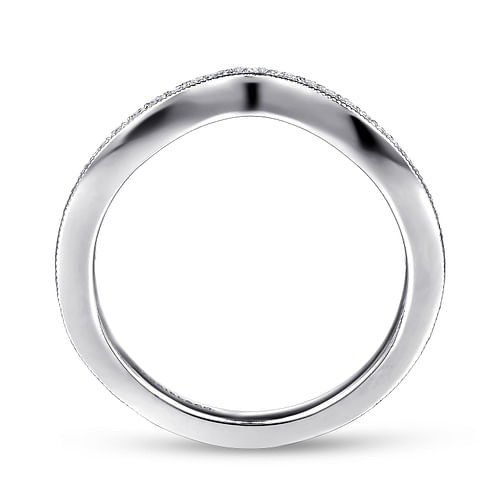 14K White Gold Matching Wedding Band