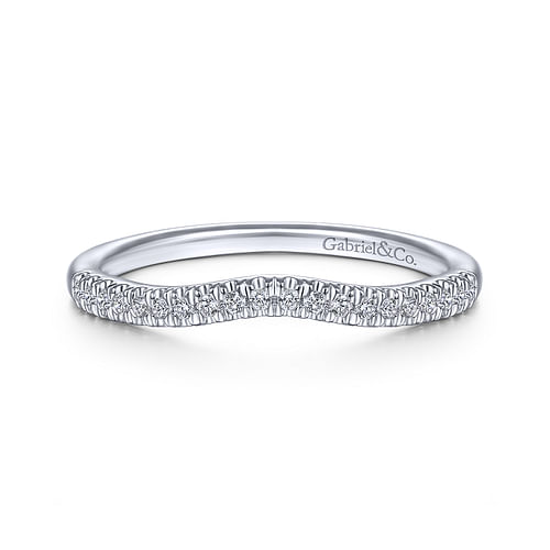 14K White Gold Matching Wedding Band