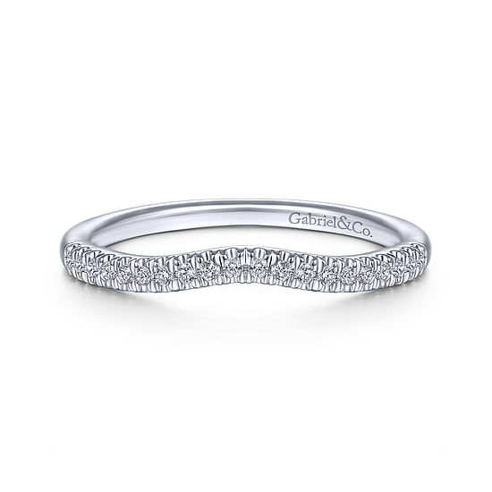 Gabriel - 14K White Gold Matching Wedding Band