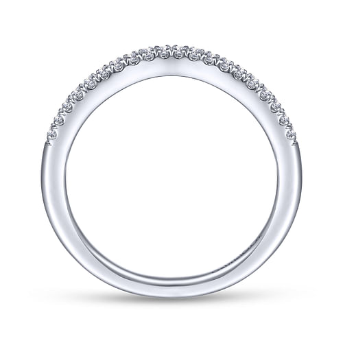 14K White Gold Matching Wedding Band