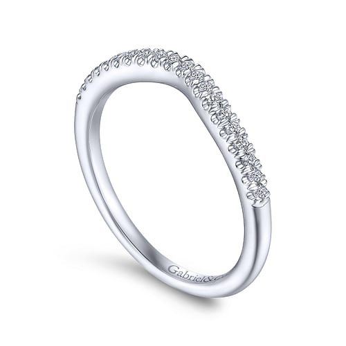 14K White Gold Matching Wedding Band