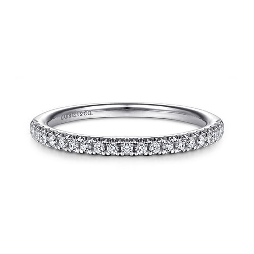 14K White Gold Matching Wedding Band