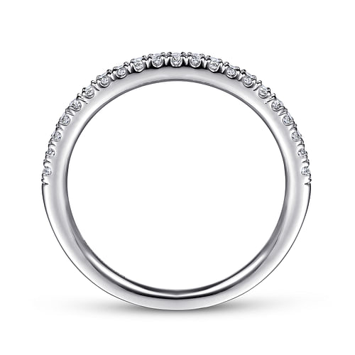 14K White Gold Matching Wedding Band