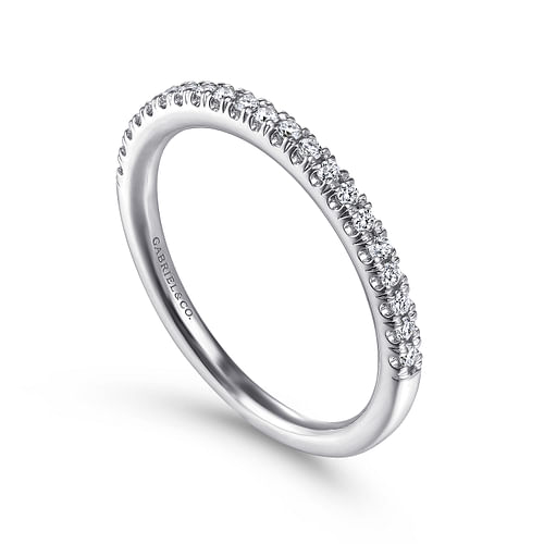 14K White Gold Matching Wedding Band