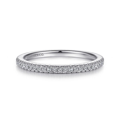 14K White Gold Matching Wedding Band