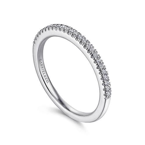 14K White Gold Matching Wedding Band