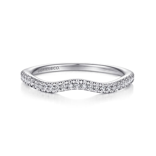 14K White Gold Matching Wedding Band