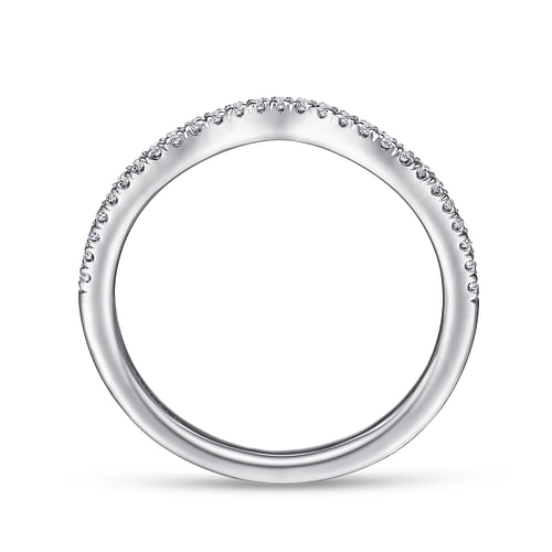 14K White Gold Matching Wedding Band