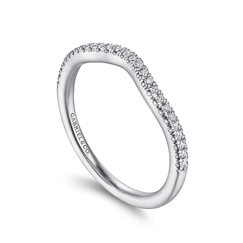 14K White Gold Matching Wedding Band