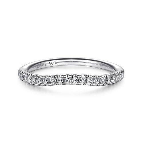 14K White Gold Matching Wedding Band