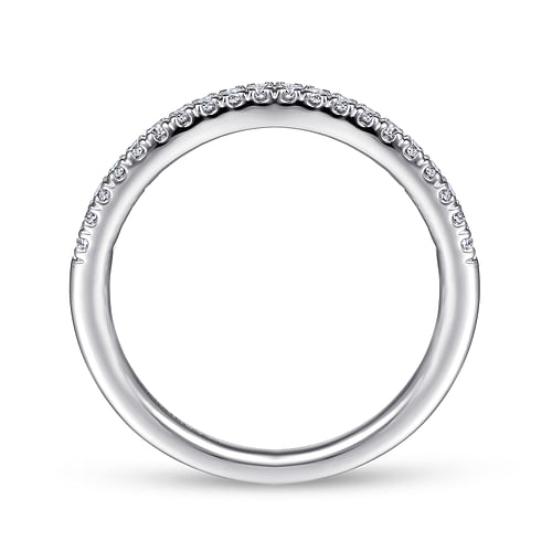 14K White Gold Matching Wedding Band