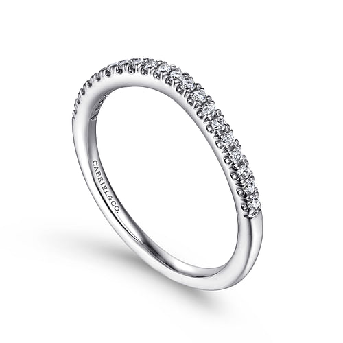 14K White Gold Matching Wedding Band