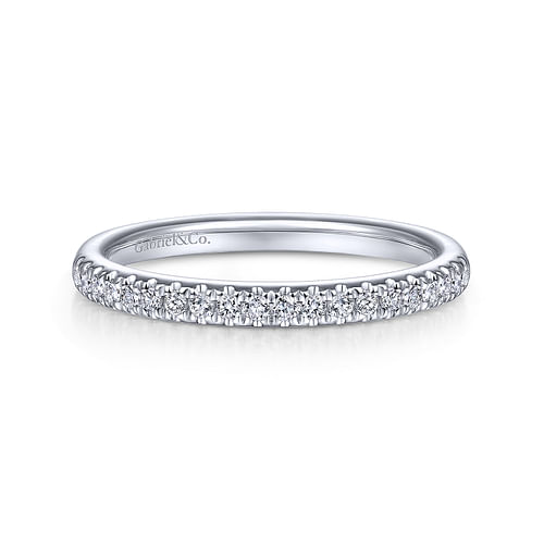 14K White Gold Matching Wedding Band