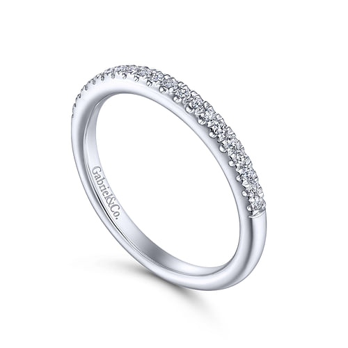 14K White Gold Matching Wedding Band