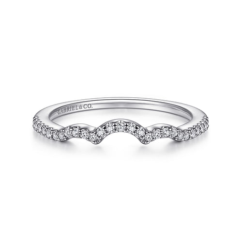 14K White Gold Matching Wedding Band