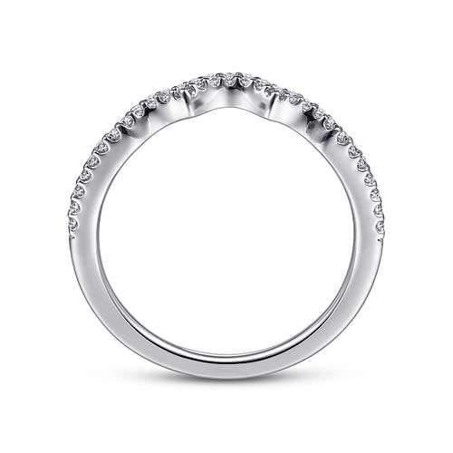 14K White Gold Matching Wedding Band