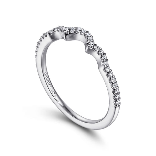 14K White Gold Matching Wedding Band