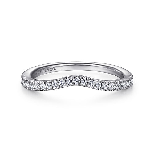 14K White Gold Matching Wedding Band