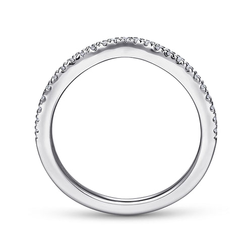 14K White Gold Matching Wedding Band