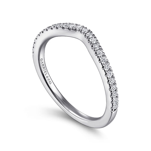 14K White Gold Matching Wedding Band