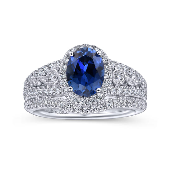 14K White Gold Matching Wedding Band angle 4