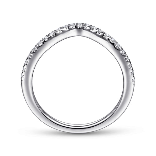 14K White Gold Matching Wedding Band