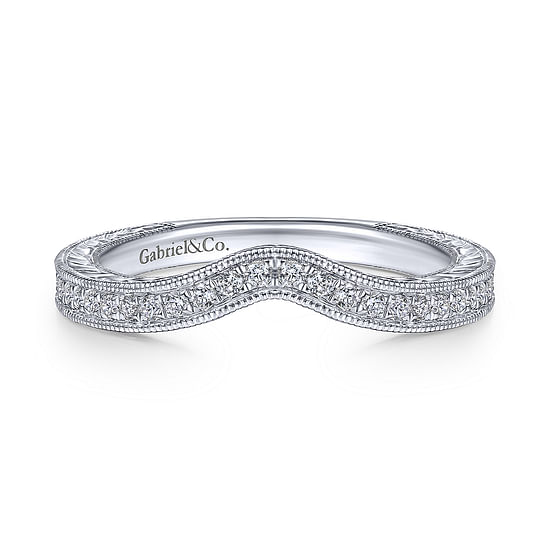 Gabriel - 14K White Gold Matching Wedding Band