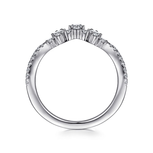14K White Gold Matching Wedding Band