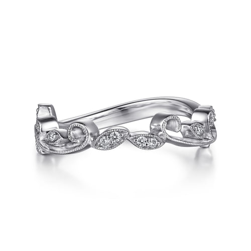 14K White Gold Matching Wedding Band