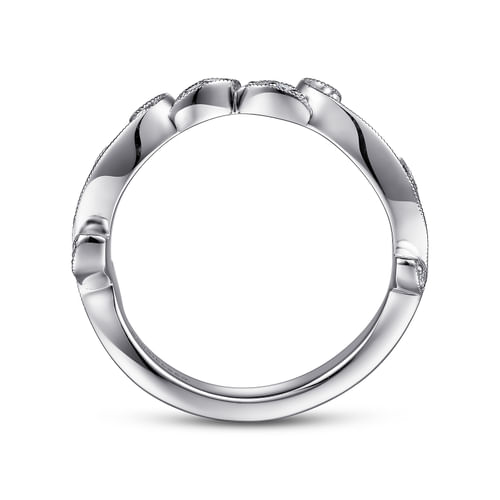 14K White Gold Matching Wedding Band