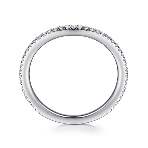 14K White Gold Matching Wedding Band