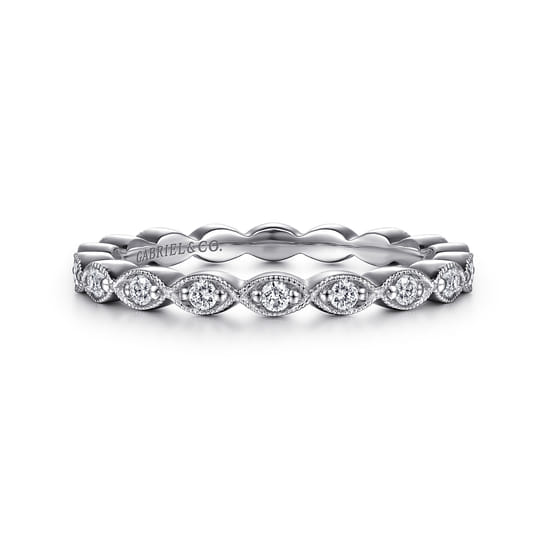 Gabriel - 14K White Gold Matching Wedding Band