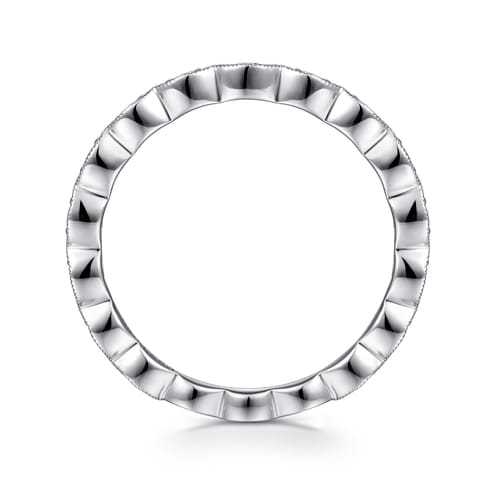 14K White Gold Matching Wedding Band