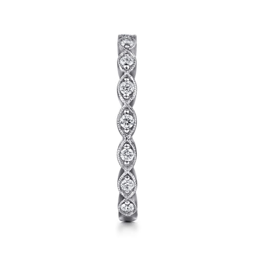 14K White Gold Matching Wedding Band
