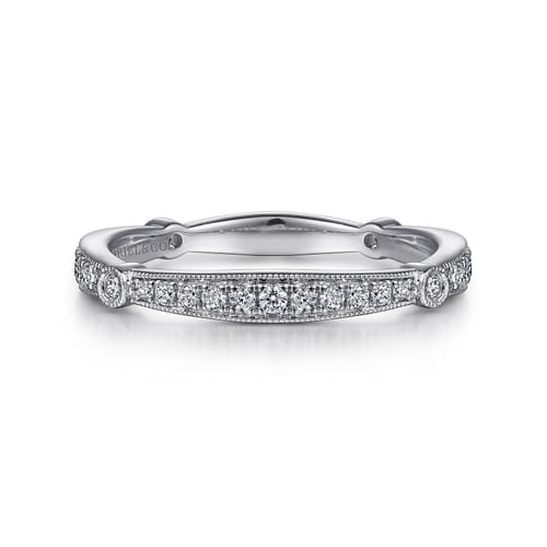 14K White Gold Matching Wedding Band