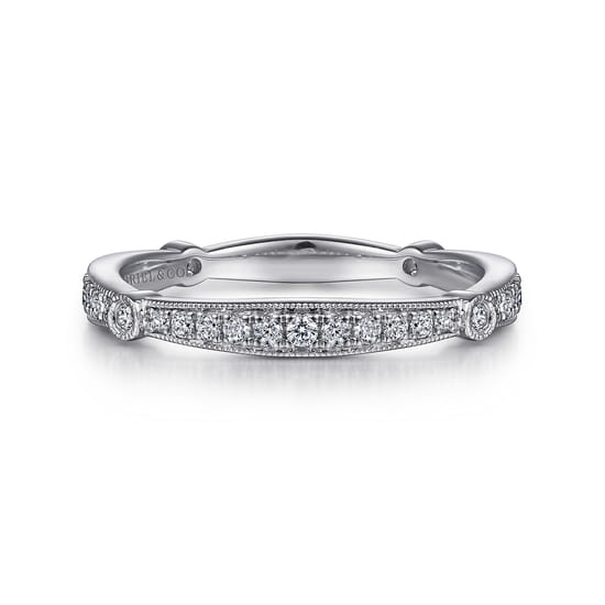 Gabriel - 14K White Gold Matching Wedding Band