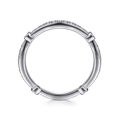 14K White Gold Matching Wedding Band
