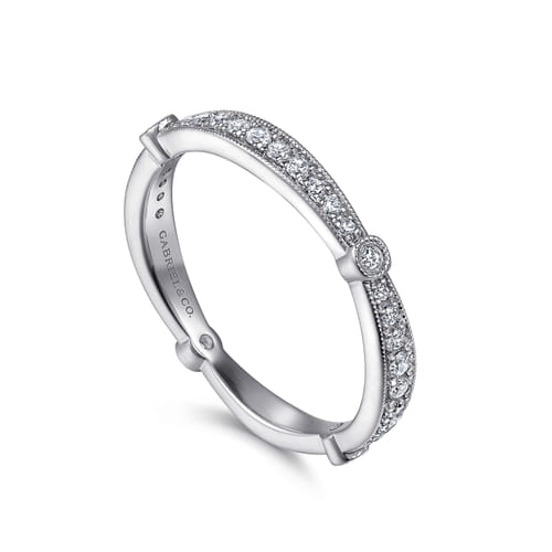 14K White Gold Matching Wedding Band