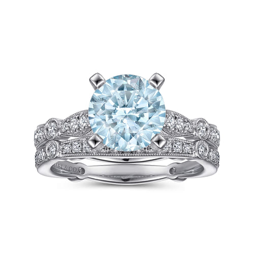 14K White Gold Matching Wedding Band