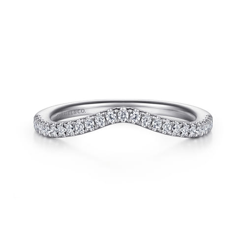 14K White Gold Matching Wedding Band