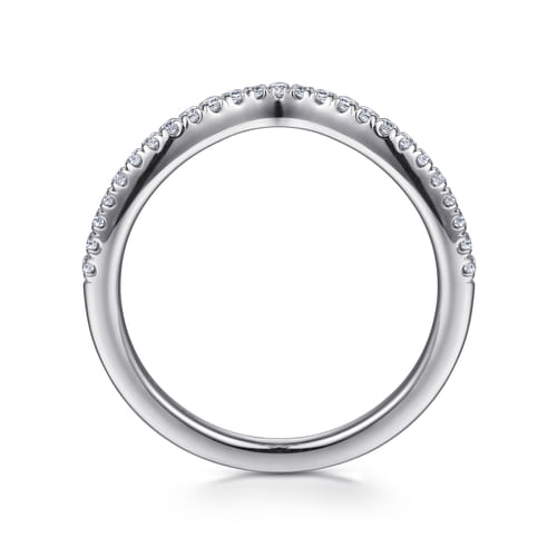 14K White Gold Matching Wedding Band