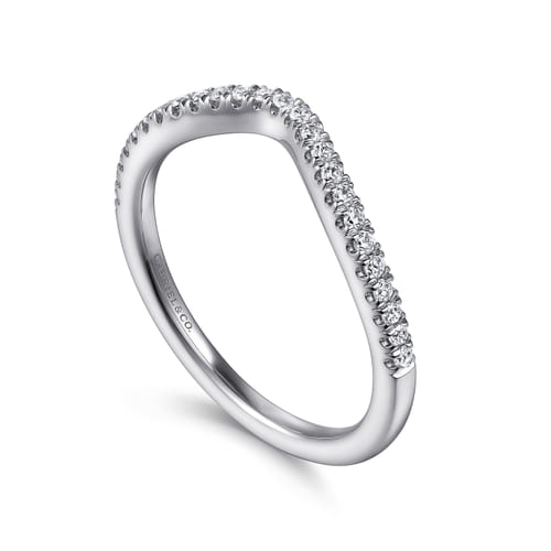 14K White Gold Matching Wedding Band