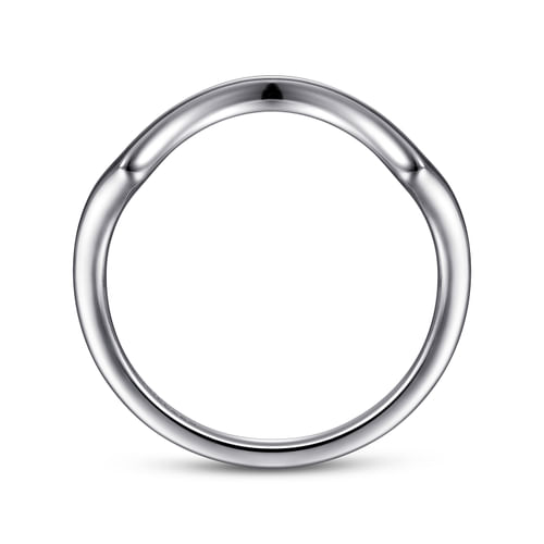 14K White Gold Matching Wedding Band