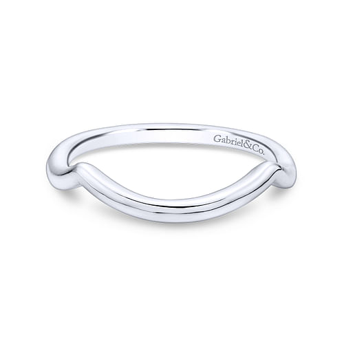 14K White Gold Matching Wedding Band