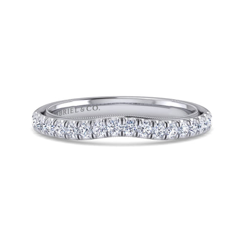 14K White Gold Matching Wedding Band